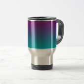 Paarse en Blauwgroen Ombre Reisbeker (Voorkant rechts)