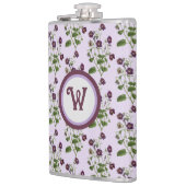  paarse en bloemkolen met initiaal heupfles (Links)