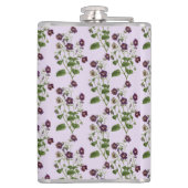  paarse en bloemkolen met initiaal heupfles (Achterkant)