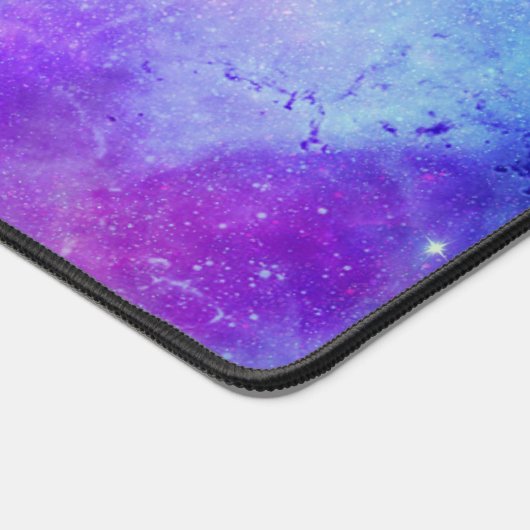 Paarse en Blue Space Galaxy Abstract Bureaumat (Hoek)