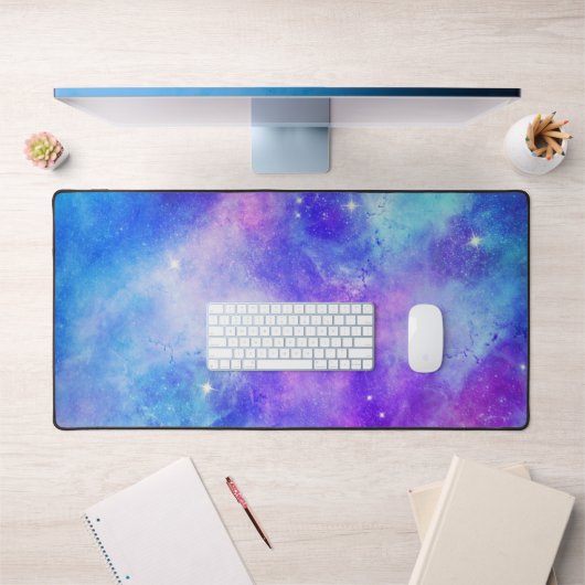 Paarse en Blue Space Galaxy Abstract Bureaumat (Kantoor 1)