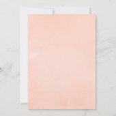 Paarse en Blush Bloemen Bruiloft Kaart (Achterkant)