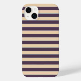 Paarse en blush roze lijn strepen patroon Case-Mate iPhone 14 plus hoesje