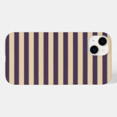 Paarse en blush roze lijn strepen patroon Case-Mate iPhone case (Achterkant (horizontaal))