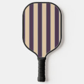 Paarse en blush roze lijn strepen patroon pickleball paddle (Achterkant)