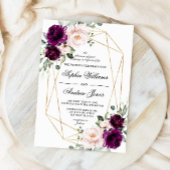 Paarse en Blush roze roze finale Kaart