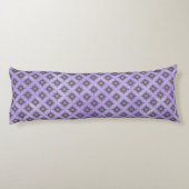 Paarse en Bronze Diamond Burst Pattern Lichaamskussen (Achterkant)