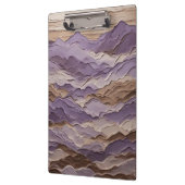 Paarse en bruine Mystic Mountain Klembord (Links)