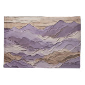 Paarse en bruine Mystic Mountain Kussensloop (Achterkant)