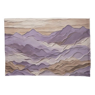 Paarse en bruine Mystic Mountain Kussensloop