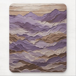 Paarse en bruine Mystic Mountain Muismat