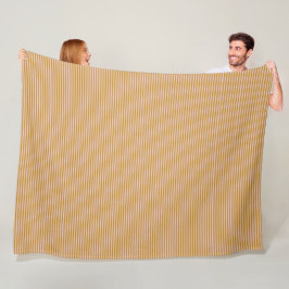 Paarse en bruine strepen fleece deken