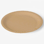 Paarse en bruine strepen papieren bordje (Gekanteld)