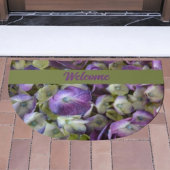 Paarse en Cream Hydrangea Botanische Welkom Deurmat