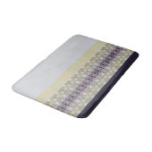 Paarse en crème badmat (Gekanteld)