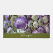 Paarse en Crème Hydrangea Botanische Fotografie Bureaumat (Voorkant)