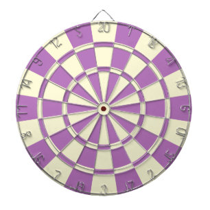 Paarse en crèmekleurige beige kleur dartbord