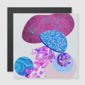 Paarse en cyaan moderne vormen (Voorkant / Achterkant)