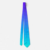 paarse en cyaangradiënt | lijnen | strepen | stropdas (Achterkant)