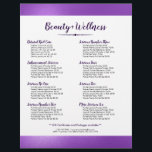 Paarse en diepPaarse Laurel Wreath Flyer<br><div class="desc">Elegant minimalistisch hedendaags ontwerp, dat paarse moderne abstracte achtergrond schittert met paarse laurelhartig lijst.</div>