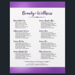 Paarse en diepPaarse Laurel Wreath Flyer<br><div class="desc">Elegant minimalistisch hedendaags ontwerp, dat paarse moderne abstracte achtergrond schittert met paarse laurelhartig lijst.</div>