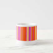 Paarse en felle oranje gebundelde koffiepers mok (Voorkant)