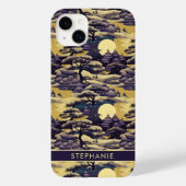 Paarse en Geel Japans landschap Case-Mate iPhone Case (Achterkant)