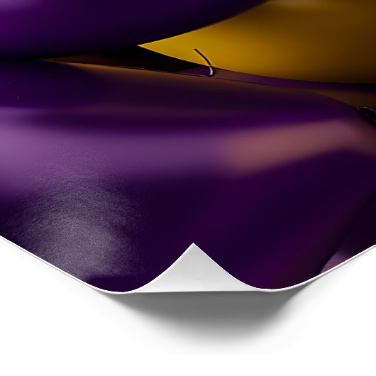 Paarse en gele ballonnen perfect poster (Hoek)