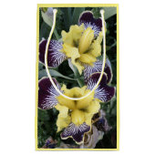 Paarse en Gele Bearless Irissen Bloemen Klein Cadeauzakje (Voorkant)