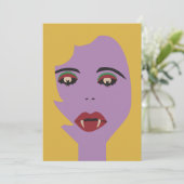 Paarse en gele biet Eyes Vampire Chick (Staand voorkant)
