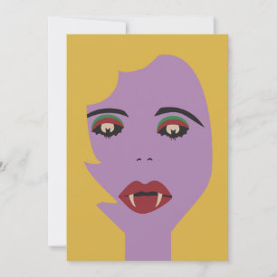 Paarse en gele biet Eyes Vampire Chick 