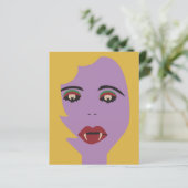 Paarse en gele biet Eyes Vampire Chick  (Staand voorkant)