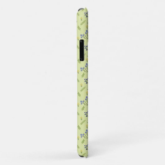 paarse en gele bloemen Case-Mate iPhone case (Achterkant/rechts)