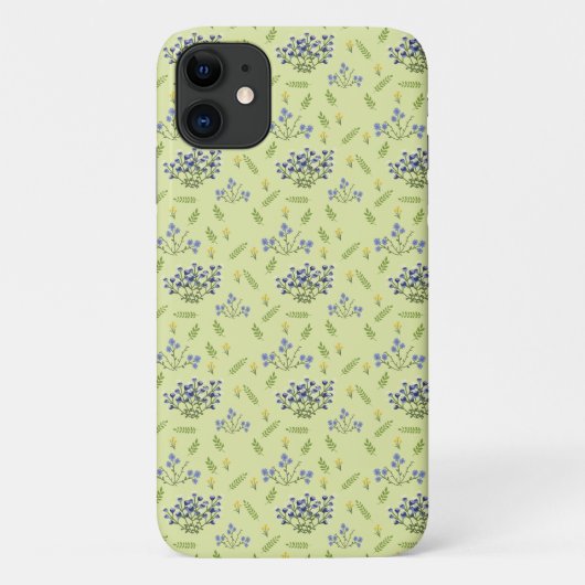 paarse en gele bloemen Case-Mate iPhone case (Achterkant)
