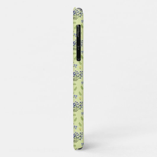 paarse en gele bloemen Case-Mate iPhone case (Achterkant/links)