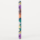 Paarse en gele bloemen collage patroon Case-Mate iPhone case (Achterkant/rechts)