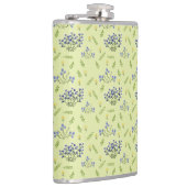 paarse en gele bloemen heupfles (Rechts)