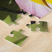 Paarse en Gele Bloemen Legpuzzel (Zijkant)