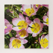Paarse en Gele Bloemen Legpuzzel (Horizontaal)