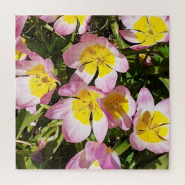 Paarse en Gele Bloemen Legpuzzel