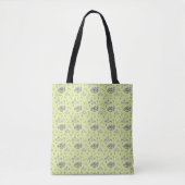 paarse en gele bloemen tote bag (Voorkant)