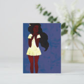 Paarse en gele Briefkaarten (Staand voorkant)