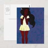 Paarse en gele Briefkaarten (Voorkant / Achterkant)