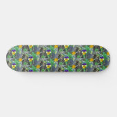 Paarse en gele bruinskateboard persoonlijk skateboard (Horizontaal)