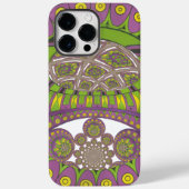 Paarse en gele caleidoscoop Case-Mate iPhone case (Achterkant)