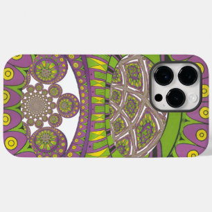 Paarse en gele caleidoscoop Case-Mate iPhone 14 pro max hoesje