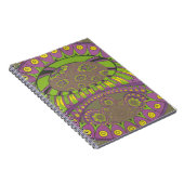 Paarse en gele caleidoscoop notitieboek (Rechterzijde)