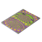 Paarse en gele caleidoscoop notitieboek (Linkerzijde)