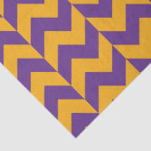 Paarse en gele Chevron Zigzag Tissuepapier (Detail)