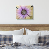 Paarse en gele Daisy Flower Canvas Afdruk (Insitu (Slaapkamer))